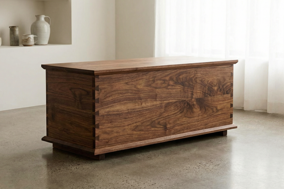Timber chest with classic proportions — 1